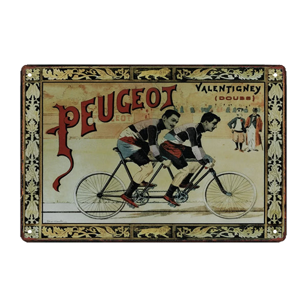 plaque-metal-peugeot-tandem plaque métal peugeot tandem