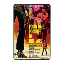 plaque métal pour une poignée de dollars