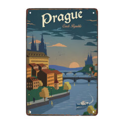 plaque métal praha