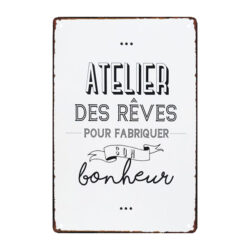 plaque métal proverbe