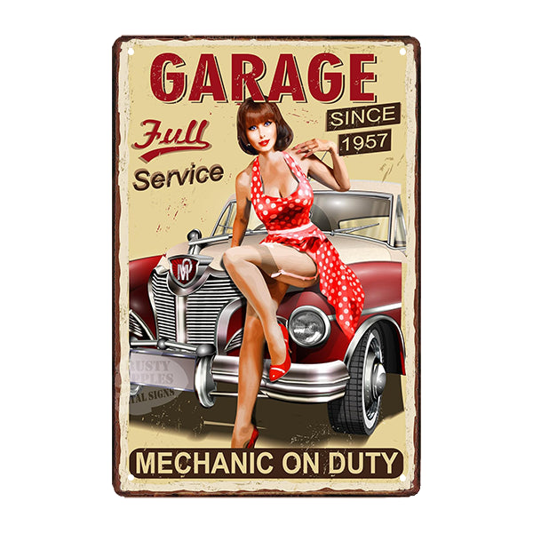 old pinup pub metal plate old pinup pub metal plate