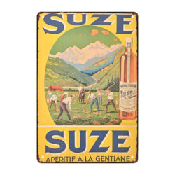 plaque métal pub ancienne Suze