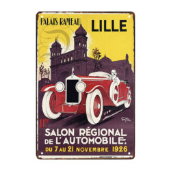 plaque métal pub auto