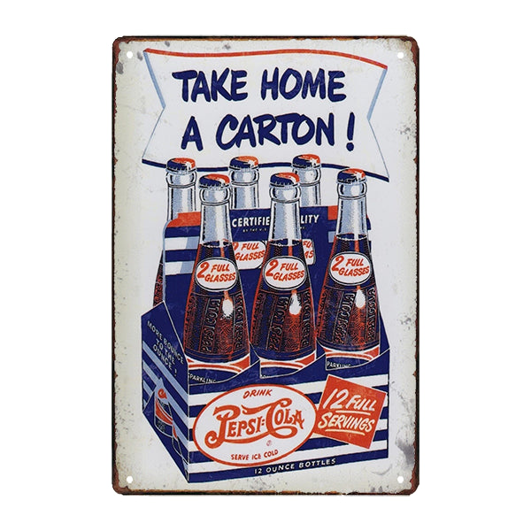 metal soda pub plaque metal soda pub plaque