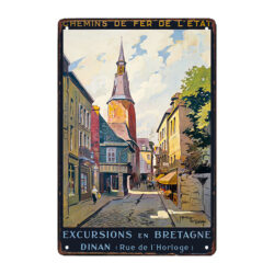 plaque métal pub dinan