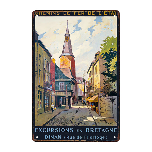 dinan pub metal plaque dinan pub metal plaque