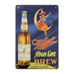 plaque métal publicitaire bière