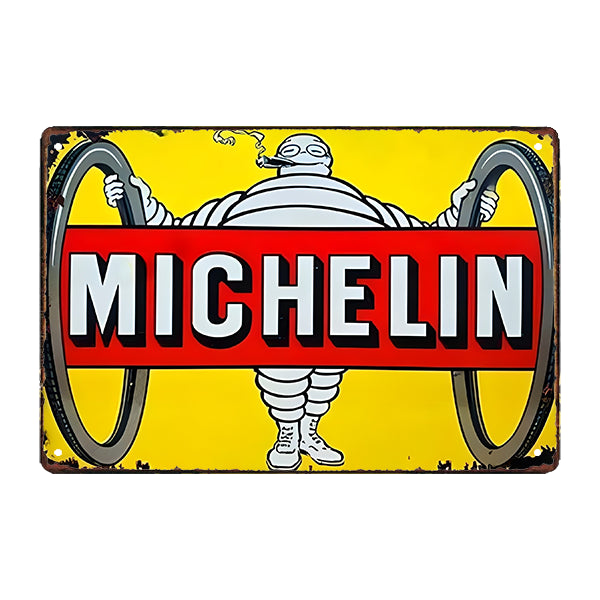 michelin advertising metal plate michelin advertising metal plate