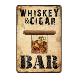 plaque métal publicitaire whisky