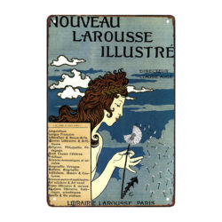 plaque métal publicite larousse