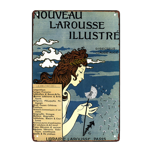 plaque-metal-publicite-larousse plaque métal publicite larousse