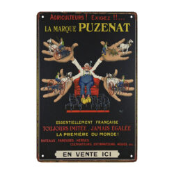 plaque métal puzenat
