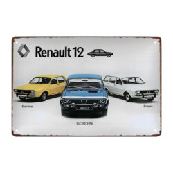plaque métal Renault 12