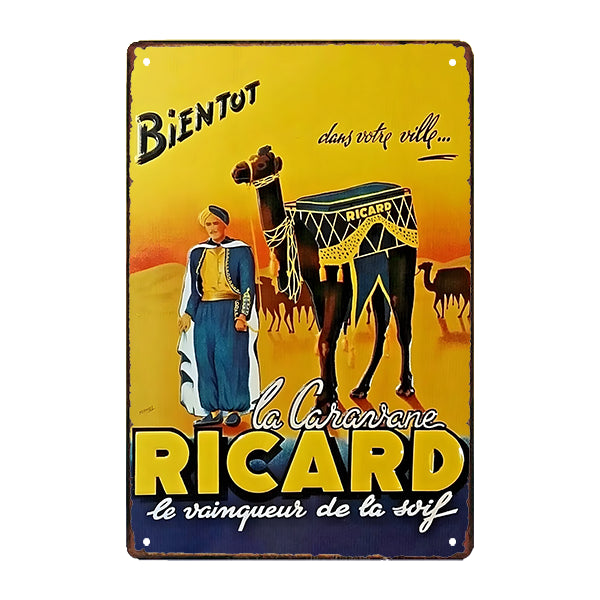 plaque-metal-caravane-ricard plaque métal caravane ricard