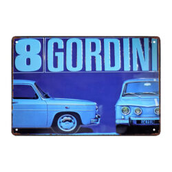 plaque métal renault 8