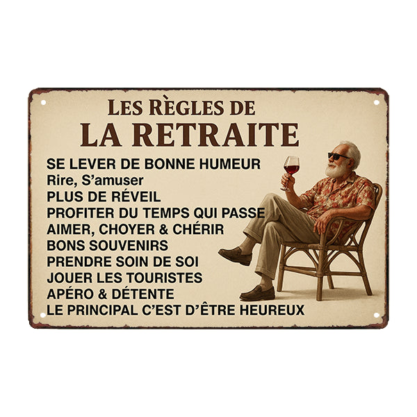 plaque-metal-retraite plaque métal retraite