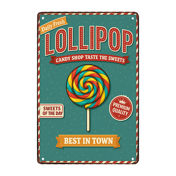 retro candy metal plate 2 retro candy metal plate 2