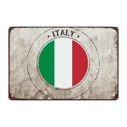 plaque métal retro italie