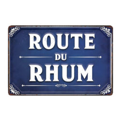 plaque métal route du rhum