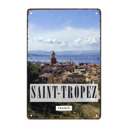 plaque métal saint tropez