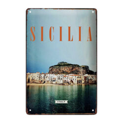 plaque métal sicile