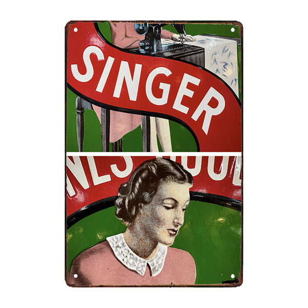 plaque-metal-singer plaque métal singer