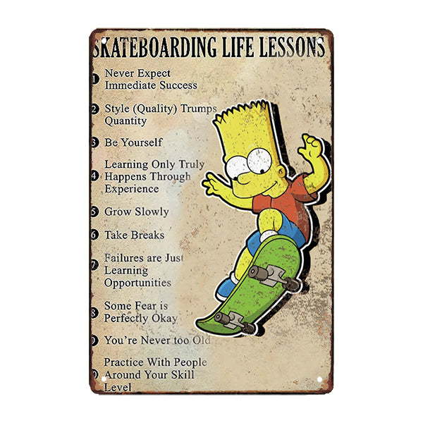 plaque-metal-skateboarding plaque métal skateboarding