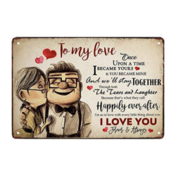 plaque métal so happy