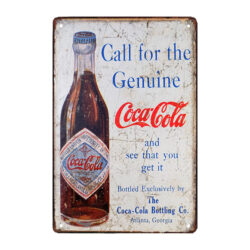 plaque métal soda