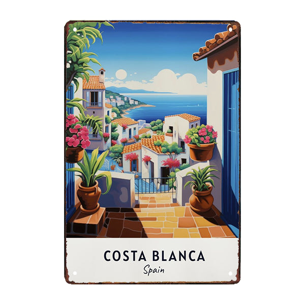souvenir metal plate costa blanca souvenir metal plate costa blanca