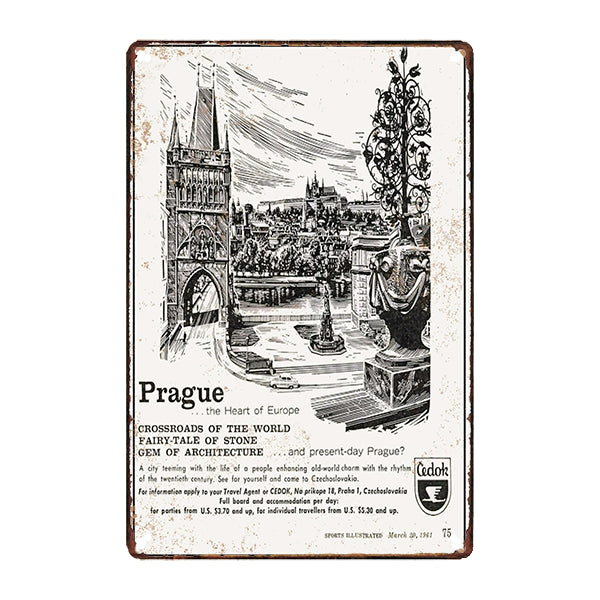 souvenir metal plate prague souvenir metal plate prague