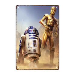plaque métal star wars