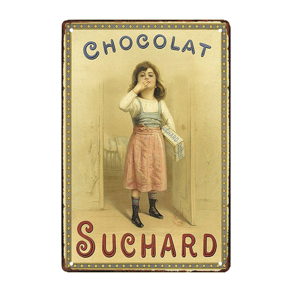 metal suchard plate metal suchard plate