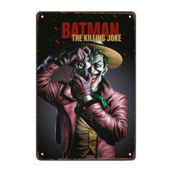 plaque métal super vilains