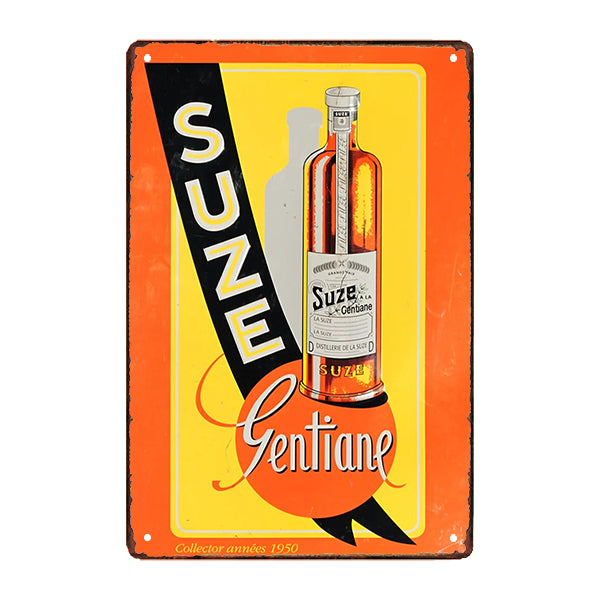 plaque métal suze