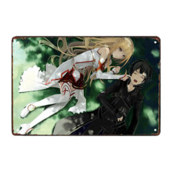 plaque métal sword art online