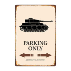 plaque métal tank