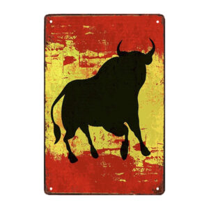 red bull metal plate