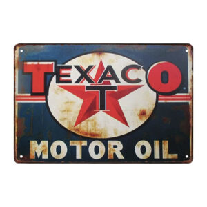 texaco metal plate