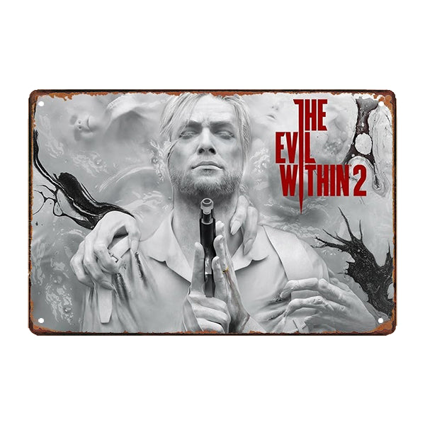 plaque-metal-the-evil-within-2 plaque métal the evil within 2