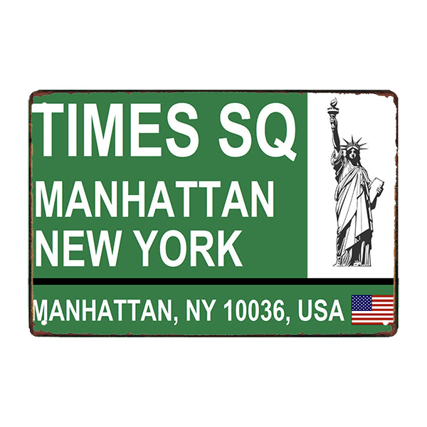plaque-metal-times-square plaque métal times square