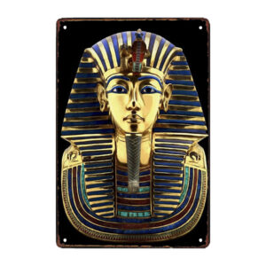 metal plate tutankhamun